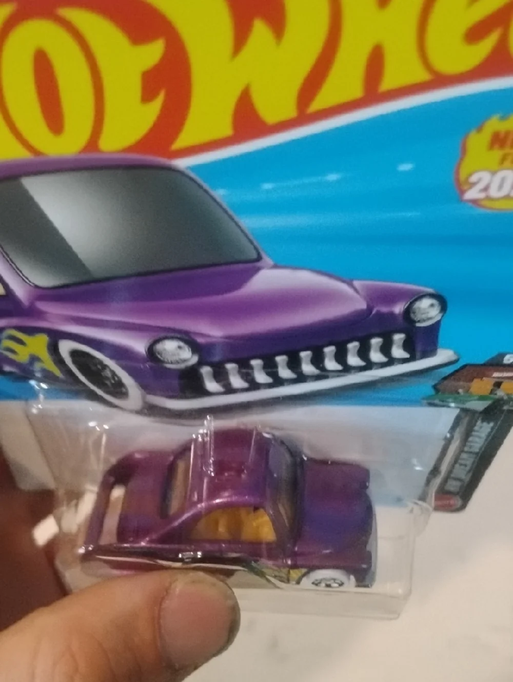 Mattel Hot Wheels Tooned Purple Passion Toy Car - Purple & Yellow